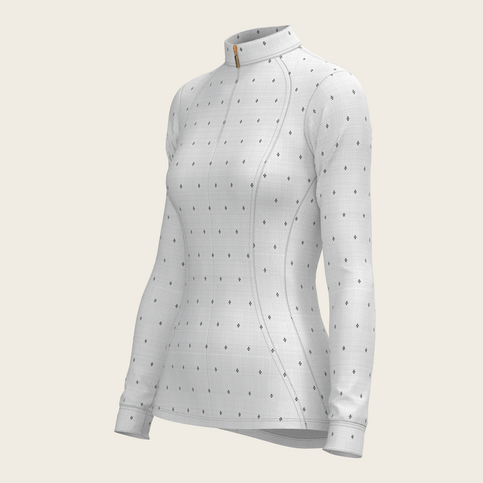 Espoir Mosaic 4 Dot Quarter Zip Sun Shirt