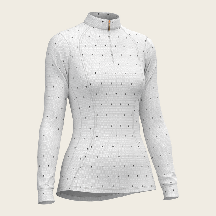 Espoir Mosaic 4 Dot Quarter Zip Sun Shirt