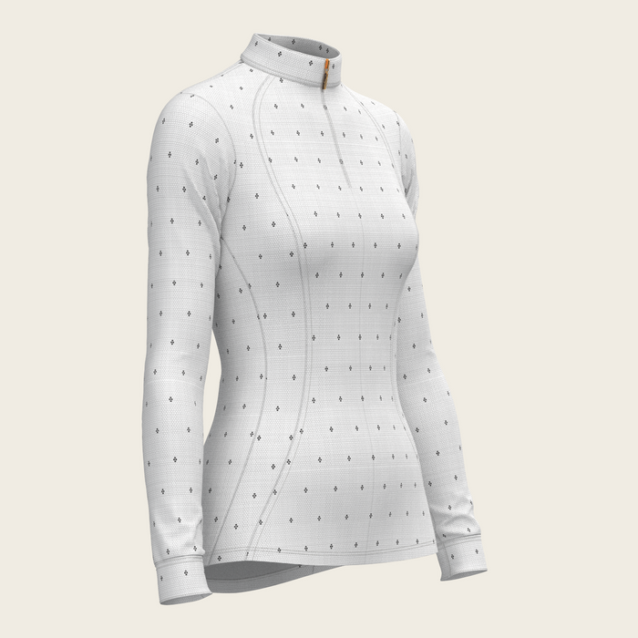 Espoir Mosaic 4 Dot Quarter Zip Sun Shirt