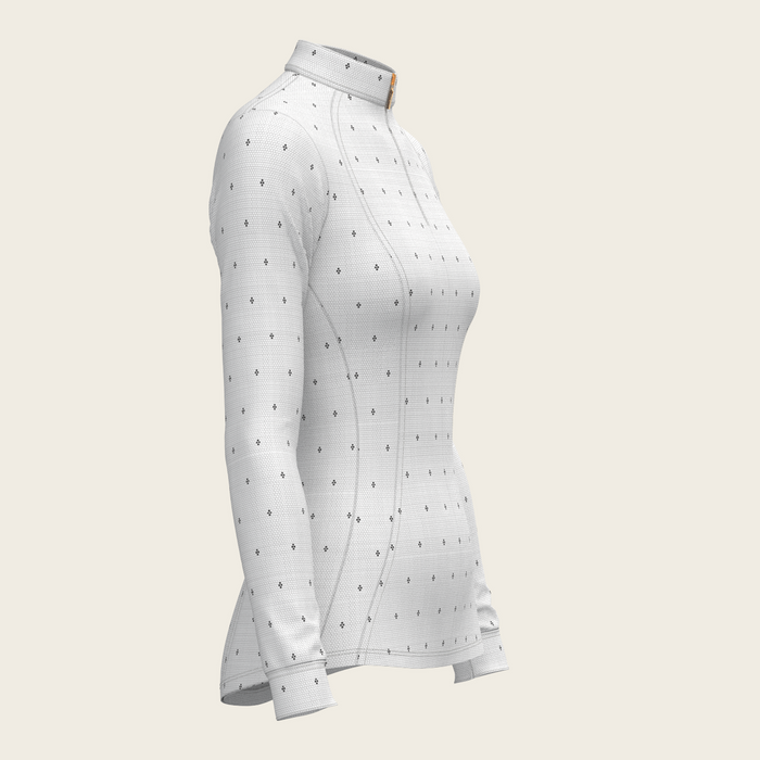 Espoir Mosaic 4 Dot Quarter Zip Sun Shirt