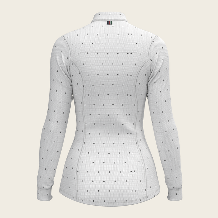 Espoir Mosaic 4 Dot Quarter Zip Sun Shirt