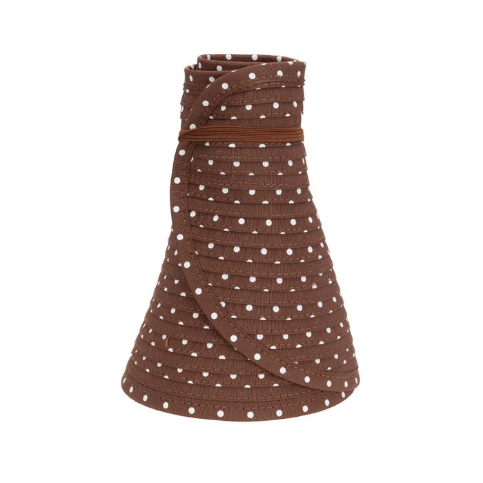 Women's Polka Dot Roll Up Visor