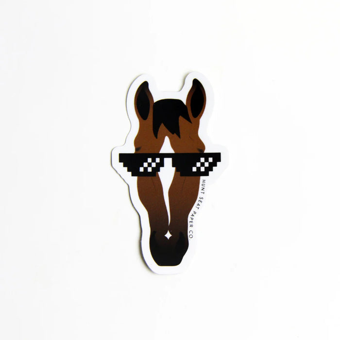 Hunt Seat Thug Life Horse Sticker