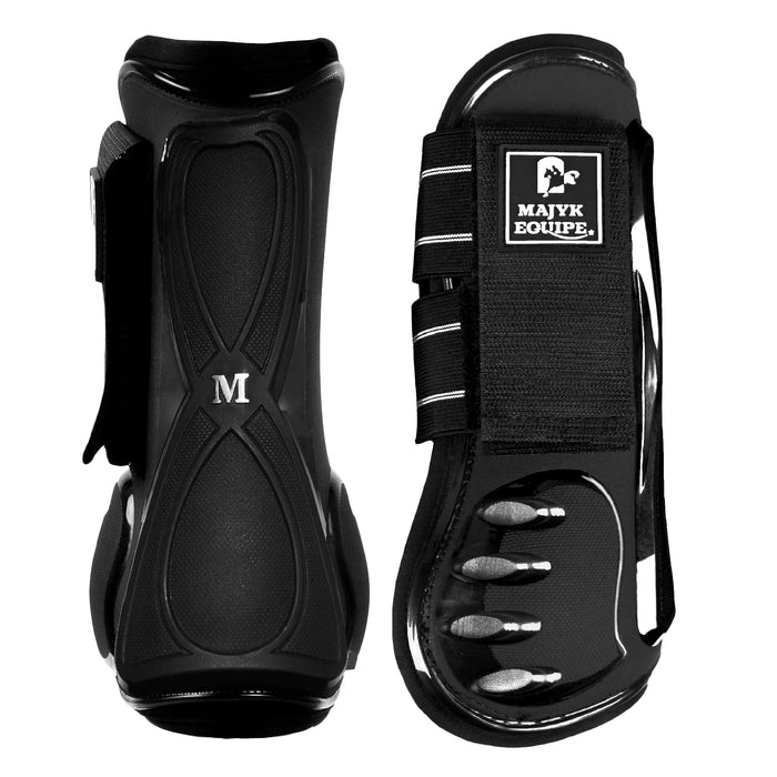 Vented Infinity Open Front Jump Boot Black