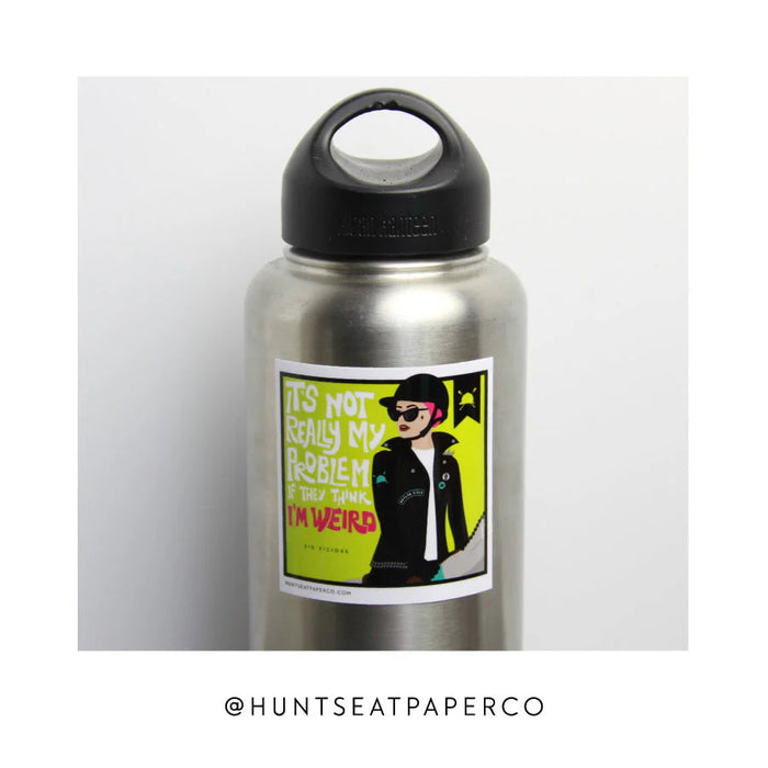 Hunt Seat Weird Horse Girl Sticker