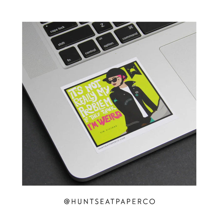 Hunt Seat Weird Horse Girl Sticker