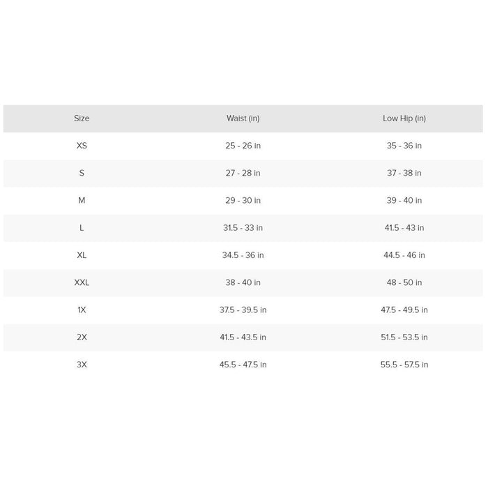 Ariat EOS 2.0 Tight Size Chart