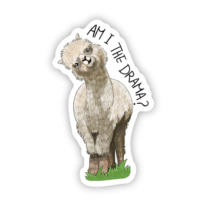 Big Moods "Am I the drama" Llama Sticker