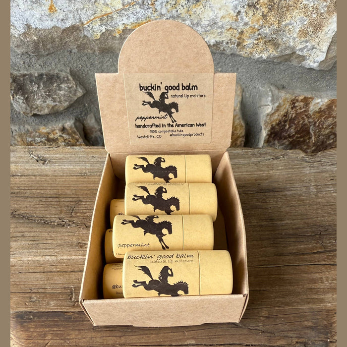 Buckin' Good Lip Balm Peppermint (natural, plastic free)