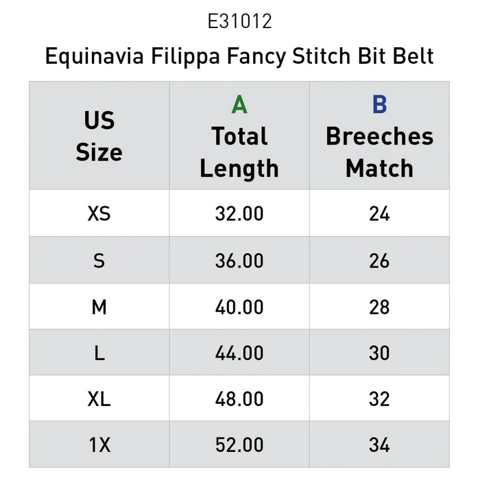 Equinavia Filippa Fancy Stitch Bit Belt