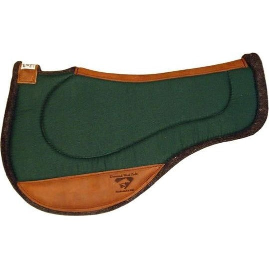Diamond Wool Endurance Contoured Felt Saddle Pad 33x28 Inches - 1" Thick Wool Blend