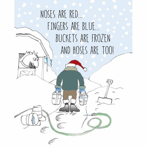HHP Christmas Card Noses are Red Fingers are Blue