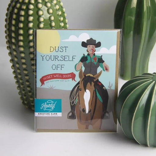 Hunt Seat Get Well Soon Howdy Card