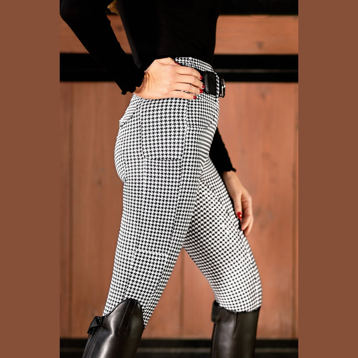 Canter Culture Athletic Breech - Houndstooth