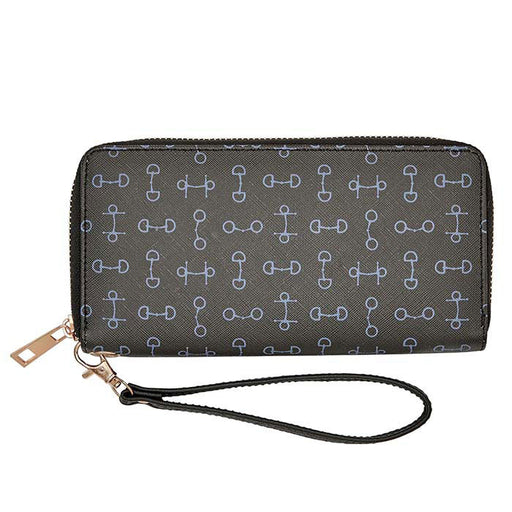 Kelley Snaffle Bit Clutch Wallet Black