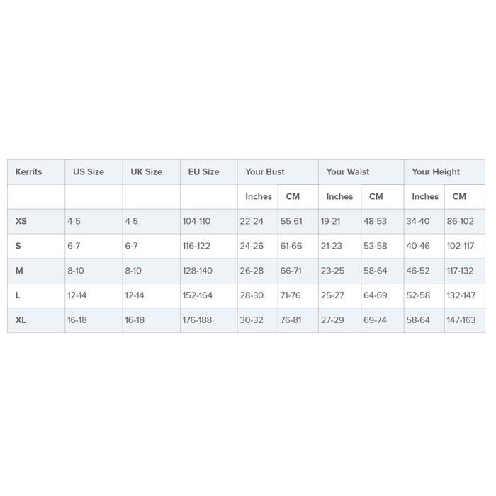 kerrits kid size chart