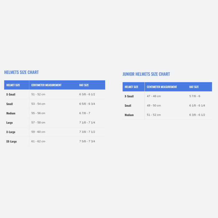 One K Size Chart