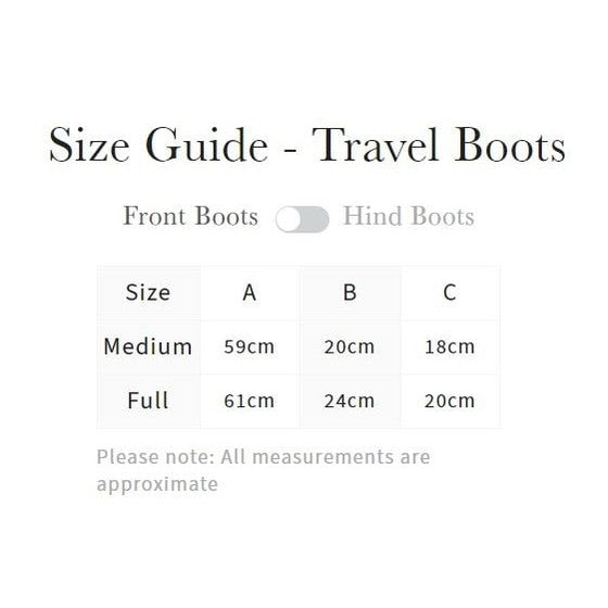 Size Chart Front