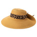 Straw Fold Back Bow Sun Hat