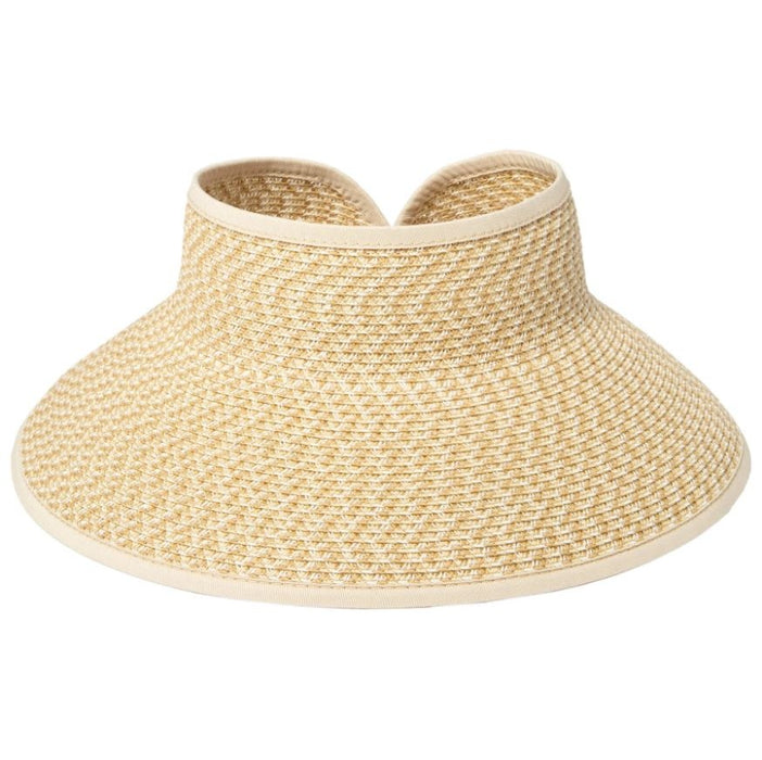 Womens Ultrabraid Lage Brim Visor Beige
