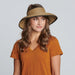 Womens Ultrabraid Lage Brim Visor Brown 1
