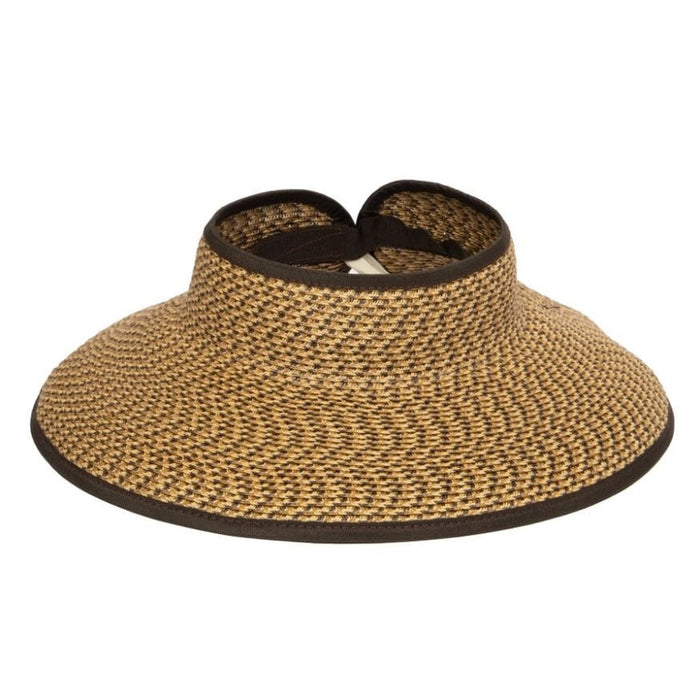 Womens Ultrabraid Lage Brim Visor Brown